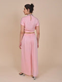 Pink silk cord set