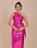 Pink Metallic dress